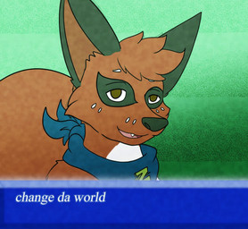ambiguous_gender black_body black_fur blue_kerchief blue_neckerchief brown_eyes cheek_tuft dipstick_tail eyes_closed facial_tuft feral fur green_background head_tuft kerchief looking_at_viewer markings narrowed_eyes neckerchief neckwear open_mouth plushie pokemon_plushie quadruped red_body red_fur simple_background solo tail tail_markings talking_to_viewer teeth text text_box tuft white_body white_fur tastytales change_da_world nintendo pokemon z_(tastytales) generation_8_pokemon nickit pokemon_(species) 2d_animation animated english_text short_playtime sound video male_(lore)