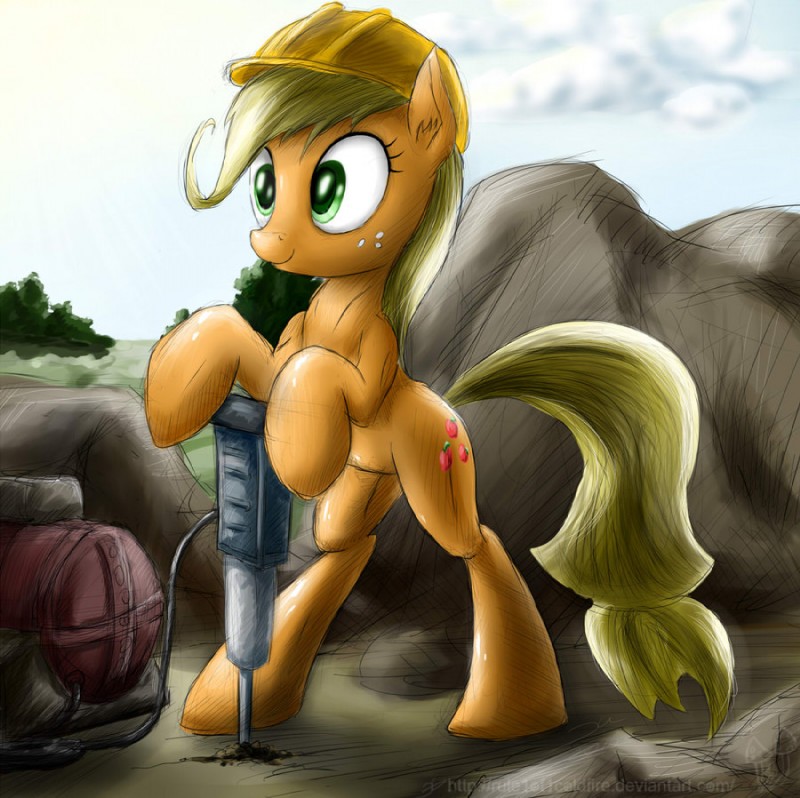 applejack (friendship is magic and etc) created by rule1of1coldfire