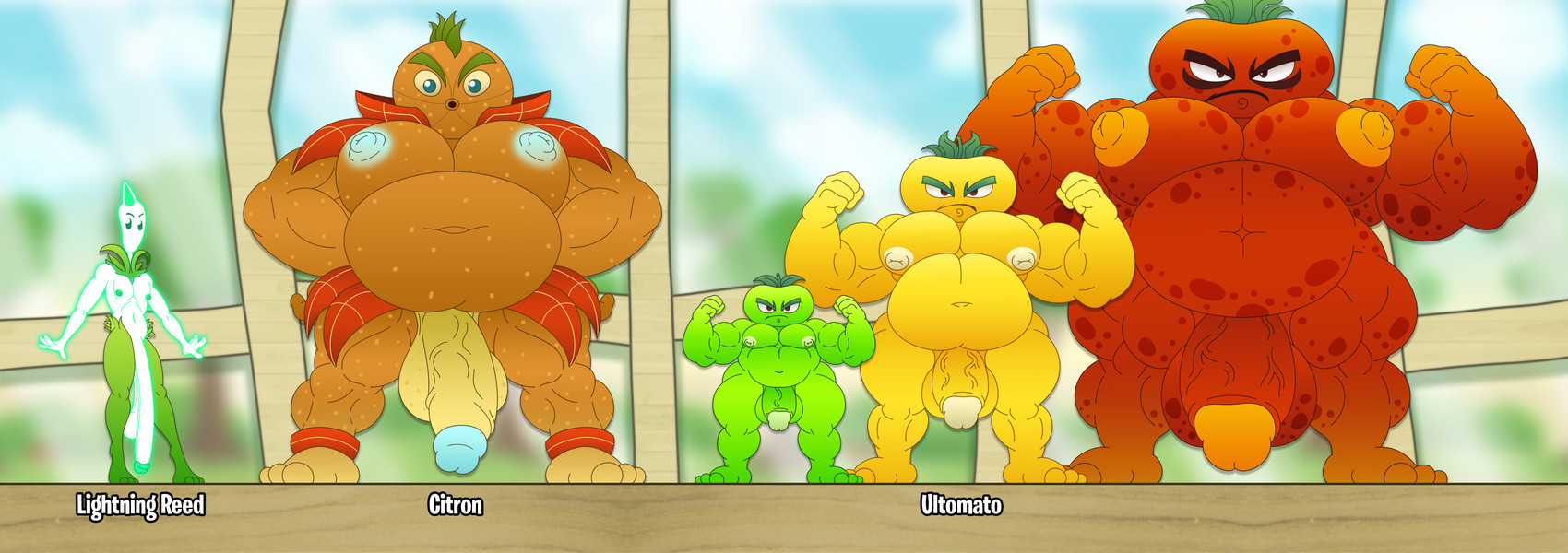 3_toes 4_fingers alternate_species angry balls barefoot belly biceps big_balls big_belly big_muscles big_pecs big_penis biped black_eyes blue_eyes blue_nipples body_size_growth chart circumcised color_change cybernetics detailed_background eyebrows feet fingers flaccid flexing food foreskin freckled_arms freckled_belly freckled_chest freckled_face freckled_legs freckled_thighs freckles front_view fruit futuristic genitals glans glowing glowing_balls glowing_body glowing_genitalia glowing_nipples glowing_penis gradient_body gradient_penis green_balls green_body green_eyes green_nipples green_penis group growth hands_on_hips height_chart huge_balls huge_penis humanoid_genitalia humanoid_penis humanoidized leaf leaf_hair long_penis looking_at_viewer machine male markings mohawk monotone_body monotone_genitals monotone_penis mouthless multicolored_body multicolored_penis muscular muscular_arms muscular_humanoid muscular_male navel nipples nude orange_body orange_nipples orange_penis overweight overweight_male pecs penis plant plant_hair pose pseudo_hair raised_arms red_balls red_body red_penis retracted_foreskin saggy_balls short_stack size_difference size_transformation sky slightly_chubby slightly_chubby_male slim slim_humanoid slim_male spikes spikes_(anatomy) spots spotted_arms spotted_balls spotted_body spotted_genitalia spotted_legs spread_arms standing tan_balls tan_penis text thick_penis thick_thighs toes transformation tree two_tone_body vein veiny_penis white_balls white_body white_penis wide_hips window yellow_balls yellow_body yellow_eyes yellow_penis annaengine electronic_arts plants_vs._zombies popcap_games citron_(pvz) cyborg elemental_creature elemental_humanoid flora_fauna food_creature food_humanoid fruit_humanoid humanoid lightning_reed lightning_reed_(pvz) living_fruit plant_humanoid ultomato_(pvz) absurd_res digital_drawing_(artwork) digital_media_(artwork) english_text hi_res model_sheet