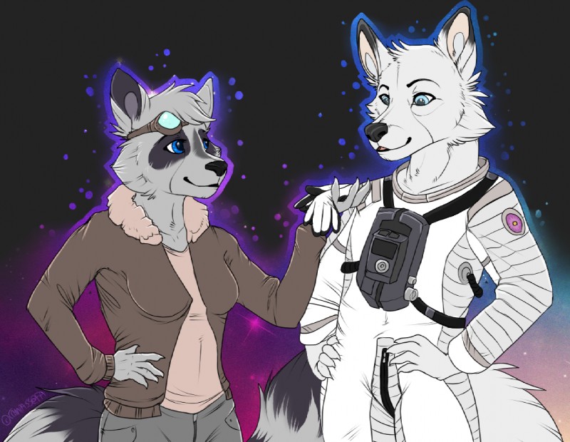 aaron fox and robin raccoon created by compass (artist)