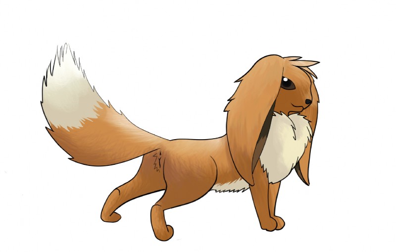 anus butt female feral fur genitals pussy seductive simple_background solo white_background draquarzi nintendo pokemon canid canine eevee generation_1_pokemon mammal pokemon_(species) digital_media_(artwork)