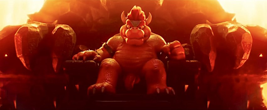 2_horns angry anthro chair claws fire flaccid furniture genitals horn humanoid_genitalia male penis sitting solo spikes throne catsudon third-party_edit mario_bros mythology nintendo bowser dragon koopa mythological_creature mythological_scalie reptile scalie turtle hi_res screencap_edit