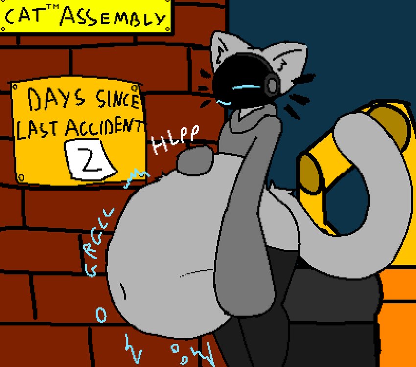 4-bit :3 ambiguous_anthro ambiguous_gender ambiguous_pred ambiguous_prey anthro anthro_pred belly big_belly big_tail biped black_clothing black_legwear black_text black_thigh_highs bloated blue_text bodily_noises brick_wall butt calling_for_help closed_smile clothed clothing count digestion digestion_noises ears_up exposed_belly eyes_closed floating_whiskers fully_inside fur grey_belly grey_body grey_butt grey_clothing grey_ears grey_fur grey_inner_ear_fluff grey_sweater grey_tail grey_topwear gurgle_(sound_effect) hand_on_belly hand_on_own_belly huge_belly inner_ear_fluff legwear long_sleeves long_tail looking_well-fed machine monotone_belly monotone_body monotone_butt monotone_clothing monotone_fur monotone_legwear monotone_sweater monotone_tail monotone_thigh_highs monotone_topwear mostly_clothed_ambiguous mostly_clothed_anthro mouth_closed muffled navel no_underwear number paper plaque pointy_ears prick_ears protogen_visor robotic_arm rumbling_stomach same_size_vore screen screen_face shortened_sound_effect side_view sign sign_on_wall sleeves_past_wrists smile soft_vore solo sound_effect_variant sound_effects standing sweater tail text thigh_highs topwear tuft unseen_prey unwilling_prey vore vowelless vowelless_sound_effect vowelless_vocalization wall_(structure) white_text tcsrjx emily_(tcsrjx) domestic_cat felid feline felis mammal protogen 2023 aliasing digital_drawing_(artwork) digital_media_(artwork) english_description english_text hi_res portrait three-quarter_portrait female_(lore)