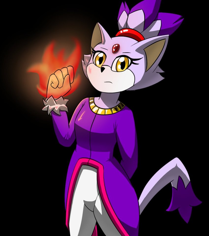 blaze the cat (sonic the hedgehog (series) and etc) created by ghostth39