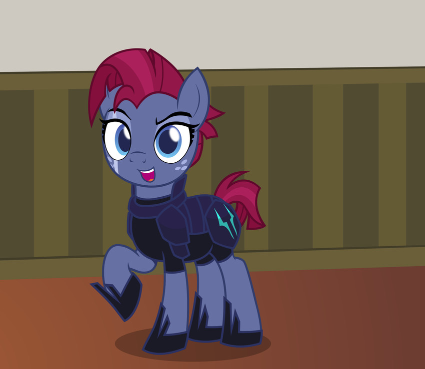 armor blue_eyes cosplay crossplay cutie_mark eye_scar facial_scar freckles hair horseshoe inside looking_at_viewer male pose red_hair scar solo badumsquish friendship_is_magic hasbro my_little_pony my_little_pony:_the_movie_(2017) star_tracker_(mlp) tempest_shadow_(mlp) equid equine horse mammal pony hi_res