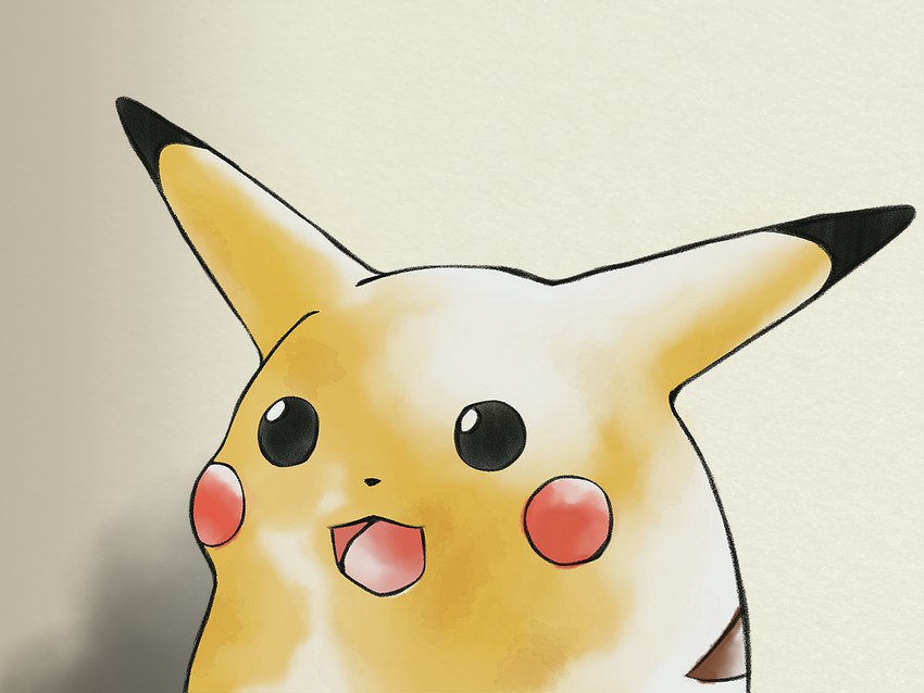 surprised pikachu and etc created by downrightshoddy