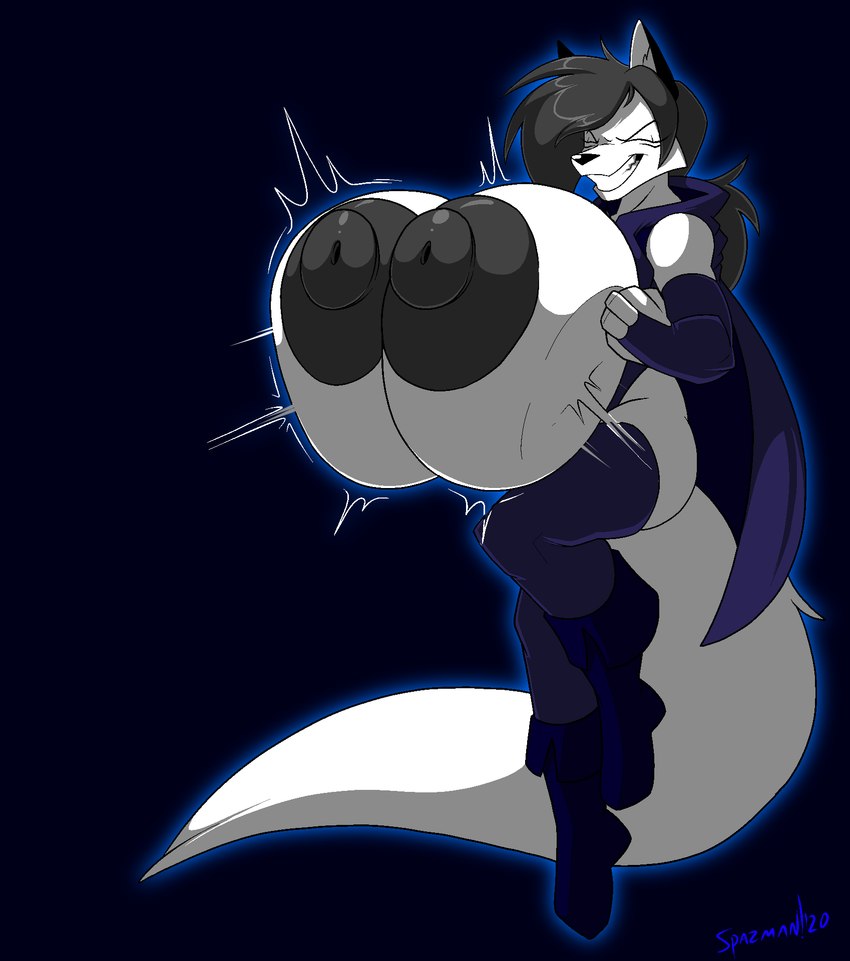 5_fingers anthro anthro_pred areola armwear athletic athletic_anthro athletic_female bent_arm bent_leg big_areola big_breasts big_nipples big_tail black_areola black_ears black_hair black_nipples black_nose black_tuft blue_background blue_boots blue_clothing blue_footwear blue_glow boots breast_vore breasts cape chest_tuft clenched_teeth clenching cloak clothing death digestion direction_lines dominant dominant_female elbow_gloves evil_grin eyebrow_through_hair eyebrows eyes_closed facial_markings fatal_vore female female_anthro female_pred fingerless_gloves fingers fist floating fluffy fluffy_tail footwear forced fully_inside fur glistening glistening_hair gloves glowing hair handwear head_markings huge_areola huge_breasts huge_nipples hyper hyper_breasts instant_digestion legwear long_hair long_tail markings monotone_hair mostly_nude mostly_nude_anthro mostly_nude_female motion_lines motion_outline nipple_fetish nipples ponytail purple_cape purple_cloak purple_clothing purple_gloves purple_handwear purple_legwear purple_thigh_highs rapid_digestion same_size_vore shoes simple_background smile solo supervillain tail teeth thigh_highs translucent translucent_hair tremble_spikes triangle_nose tuft unseen_prey vore white_body white_fur white_inner_ear spazman vera_wright canid canine fox mammal marble_fox red_fox true_fox 2020 aliasing artist_name binary_drawing colored dated digital_drawing_(artwork) digital_media_(artwork) hi_res shaded