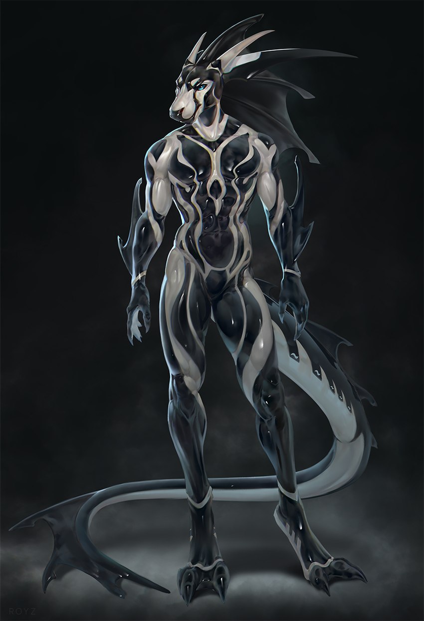 amphibious anthro chromatic_aberration latex male membrane_(anatomy) poisonous slick slime solo spines tail toxic aquadragon conditional_dnp latex_(artist) mythology aqua amphibian aquatic_dragon dragon ghost marine mythological_creature mythological_scalie reptile scalie spirit hi_res