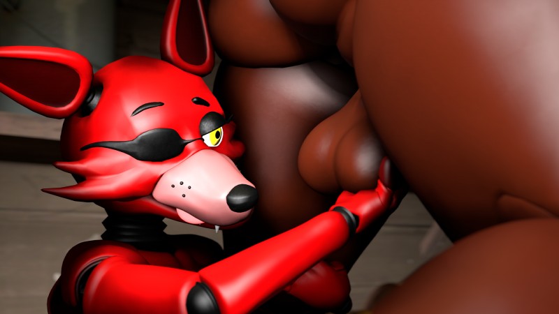 anthro backsack ball_fondling balls butt duo fondling genitals half-closed_eyes licking licking_lips machine male male/male narrowed_eyes self_lick sex tongue tongue_out yellow_eyes rx1213 five_nights_at_freddy's scottgames foxy_(fnaf) freddy_(fnaf) animatronic bear canid canine fox mammal robot 16:9 3d_(artwork) digital_media_(artwork) hi_res source_filmmaker_(artwork) widescreen