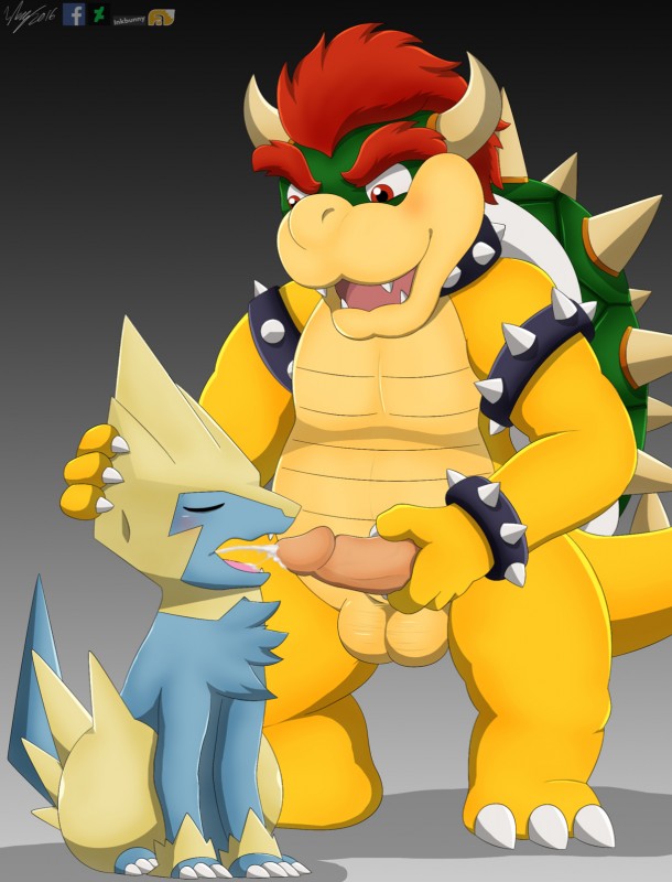 bowser and hatzu (mario bros and etc) created by winick-lim