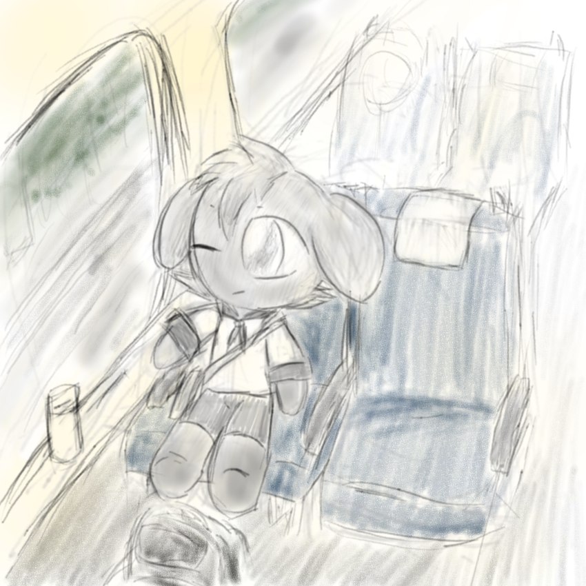 anthro bag black_body bottle bow_knot chibi container female inside_train looking_out_window looking_outside machine narrow_hips one_eye_closed raining school_bag seat sitting solo tail text thick_calves thick_leg thick_thighs train vehicle water_bottle white_eyes window young young_anthro linyangqi robot_wbw robot_wbw_(linyangqi) wbw wbw_(linyangqi) wbw_furry wbw_furry_(linyangqi) robot robot_anthro 1:1 2022 black_and_white chinese_text hi_res monochrome