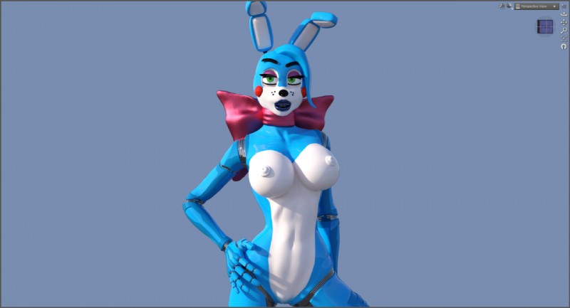 anthro blue_body blue_skin breasts crossgender erect_nipples female genitals green_eyes lips looking_at_viewer machine nipples pussy simple_background solo toy_bonnie_(disembowell) white_body white_skin disembowell_(artist) five_nights_at_freddy's five_nights_at_freddy's_2 scottgames toy_bonnie_(fnaf) animatronic lagomorph leporid mammal rabbit robot 2016 3d_(artwork) blender_(artwork) digital_media_(artwork)