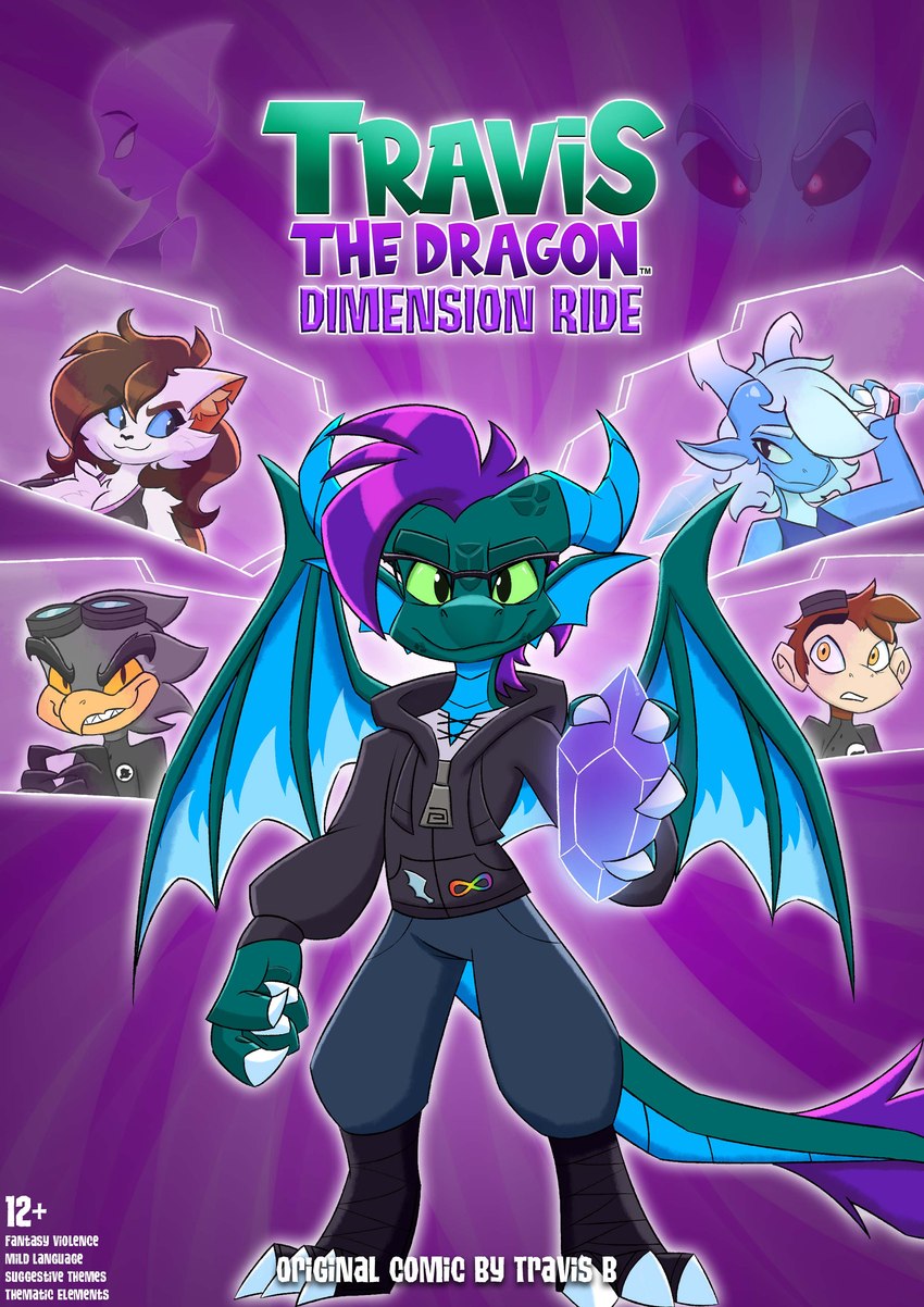 dracco the hawk, mileena smith, penelope, maurice, gaia, and etc (travis the dragon dimension ride (comic series) and etc) created by travis the dragon