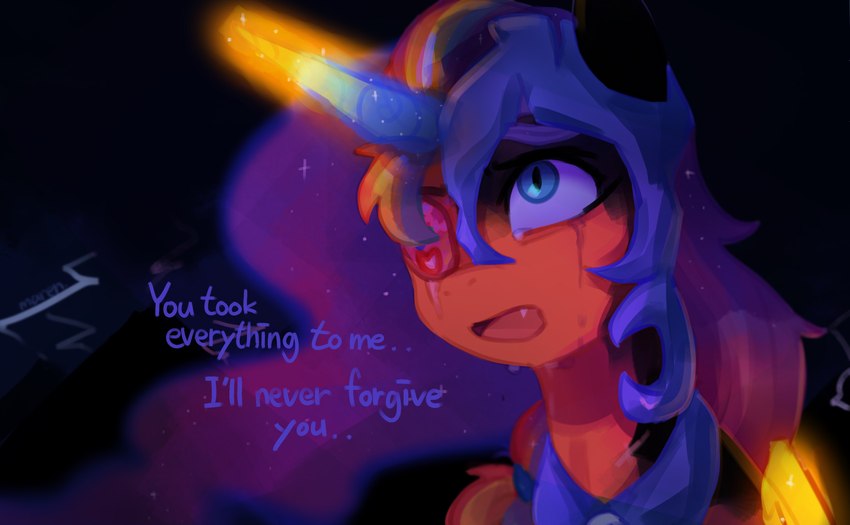 nightmare moon and sunny starscout (friendship is magic and etc) created by marenlicious