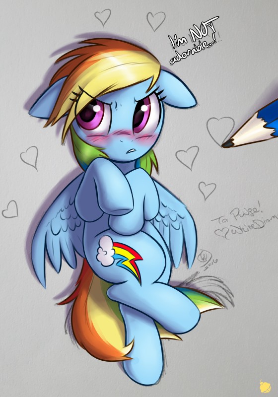 rainbow dash (friendship is magic and etc) created by pudgeruffian and whitediamonds