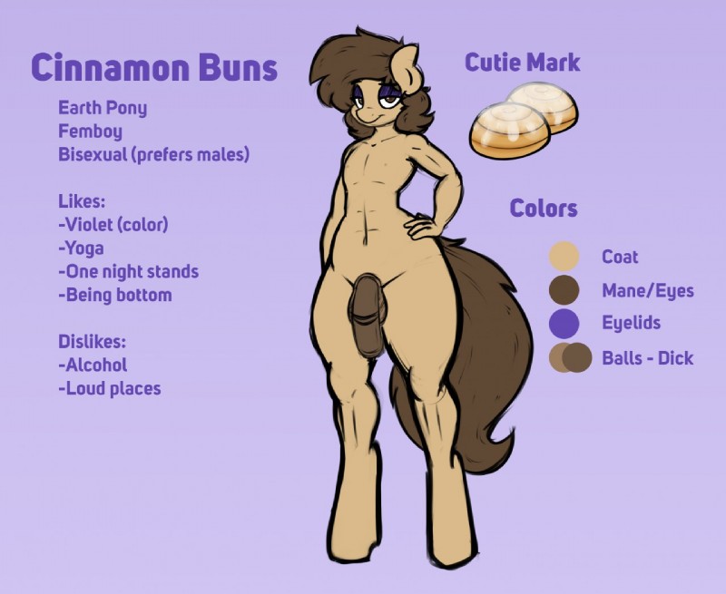 cinnamon buns and fan character (my little pony and etc) created by stunnerpony