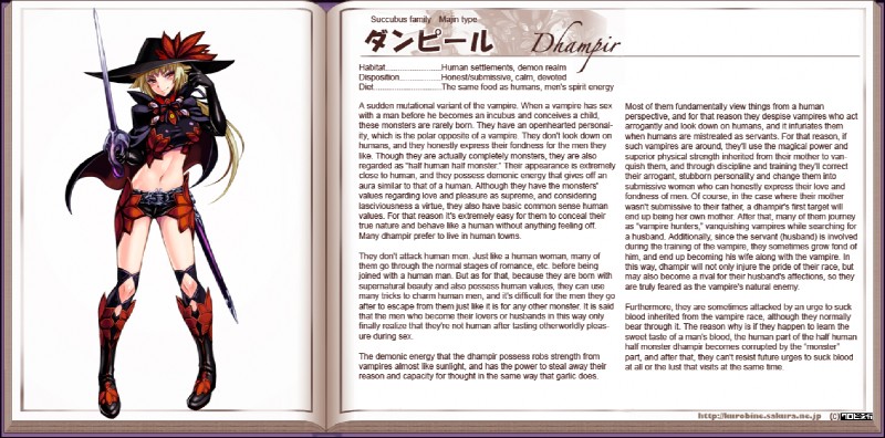 monster girl profile created by kenkou cross and third-party edit