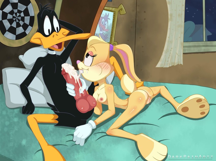 daffy duck and lola bunny (the looney tunes show and etc) created by darkpainartt