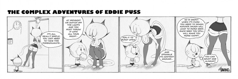 age_difference anthro big_breasts breasts butt clothed clothing dialogue duo female humor male mature_anthro mature_female simple_background size_difference text young young_anthro grose new_years_eve the_complex_adventures_of_eddie_puss eddie_puss mother_puss domestic_cat felid feline felis mammal comic digital_media_(artwork) english_text hi_res monochrome mother_(lore) mother_and_child_(lore) mother_and_son_(lore) parent_(lore) parent_and_child_(lore) parent_and_son_(lore) son_(lore)