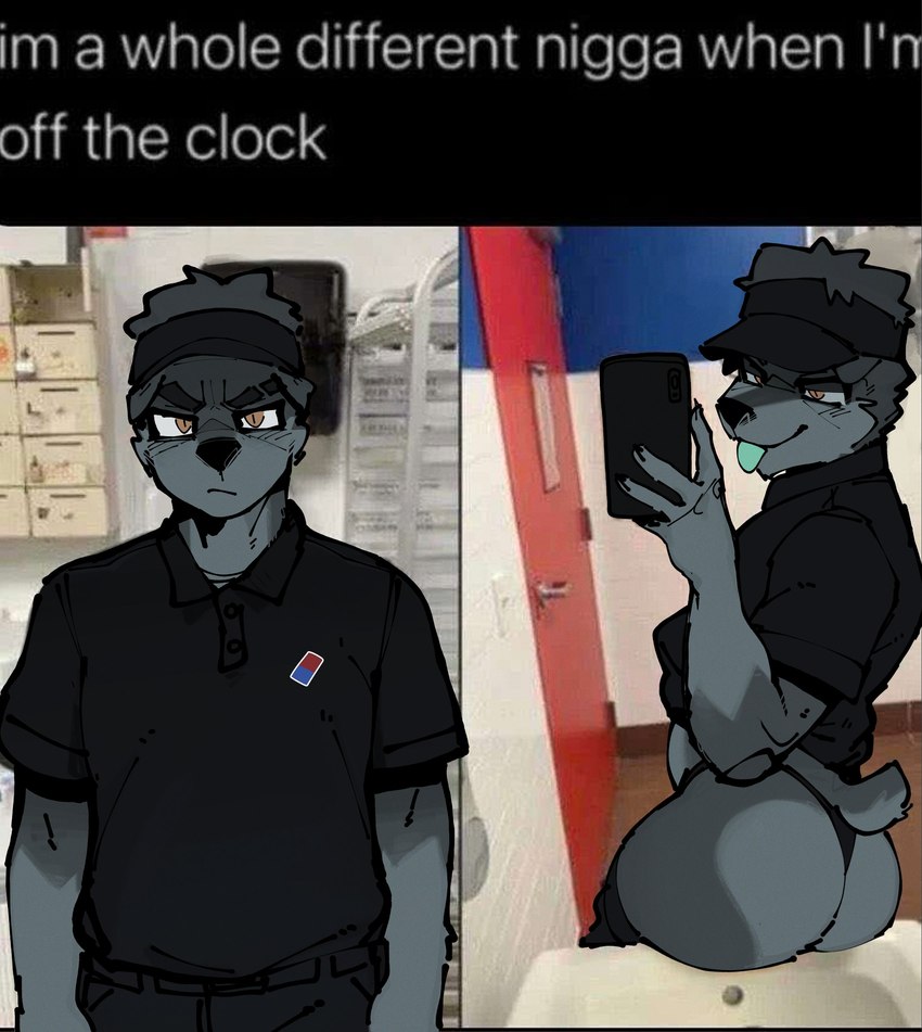 goon (domino's employee before and after and etc) created by goonie-san