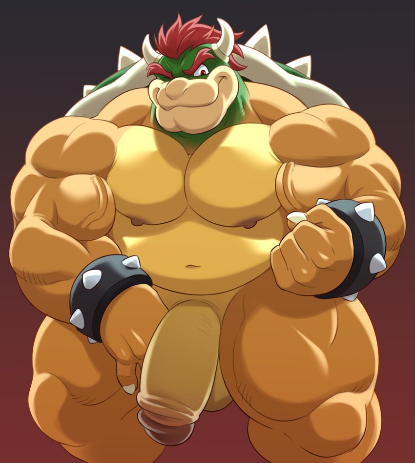 bowser (mario bros and etc) created by analon (artist) and ara chibi