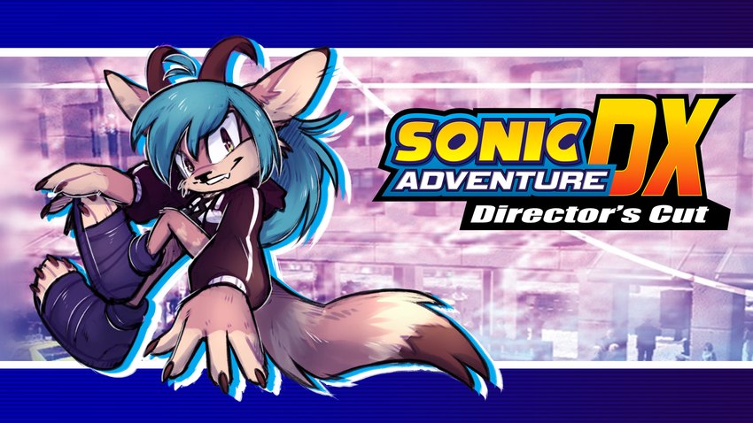 ambiguous_gender anthro clothing deer_nose fangs fluffy footwear hair hoodie horn long_hair markings shoes smile sneakers solo striped_markings striped_tail stripes tail tail_markings teeth toony topwear lonerdemiurge sega sonic_adventure sonic_the_hedgehog_(series) fan_character nail_(character) hi_res female_(lore)