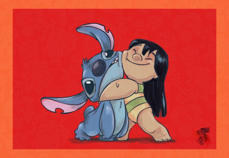 lilo pelekai and stitch (lilo and stitch and etc) created by waniowani