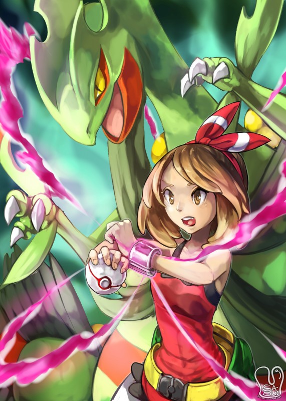 may and pokemon trainer (nintendo and etc) created by sa-dui