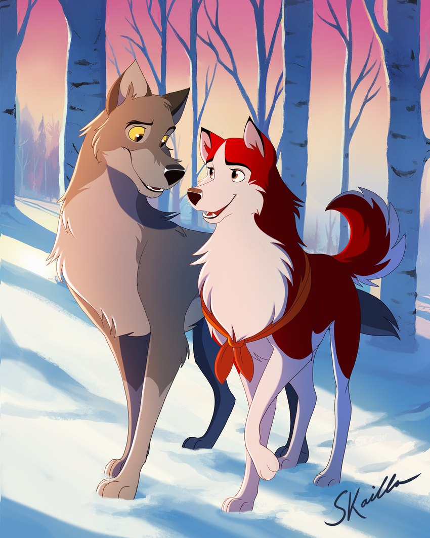 balto and jenna (universal studios and etc) created by skailla