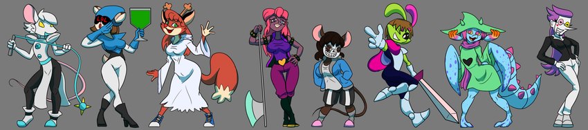 gooseworx, patricia mac sionnach, sploot, cocoa, spamton g. spamton, and etc (undertale (series) and etc) created by arcatech