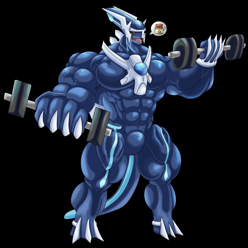 anthro anthrofied big_muscles exercise male muscular pokemorph pose protein simple_background solo transparent_background weightlifting weights workout chucknorris25 cybeezly cybeezlyad nintendo pokemon dialga generation_4_pokemon legendary_pokemon pokemon_(species) 1:1 absurd_res alpha_channel hi_res