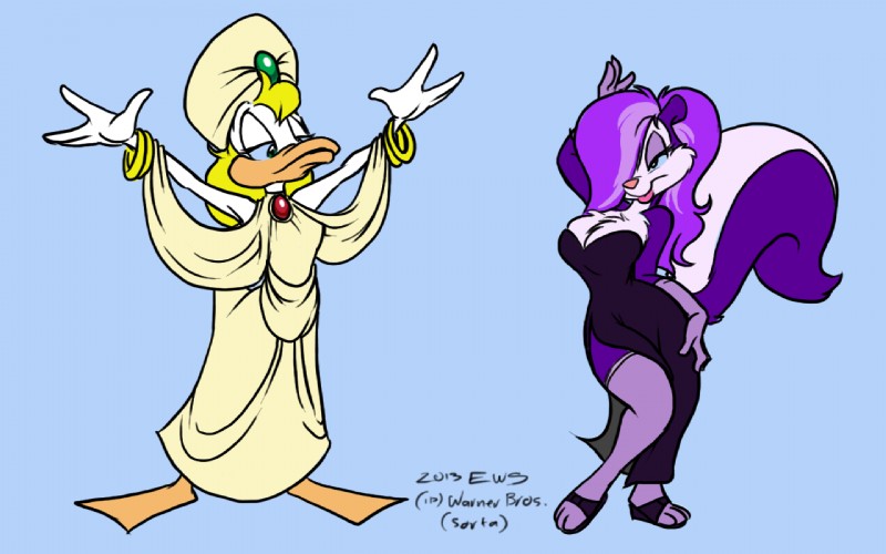 fifi la fume and shirley the loon (tiny toon adventures and etc) created by eric schwartz