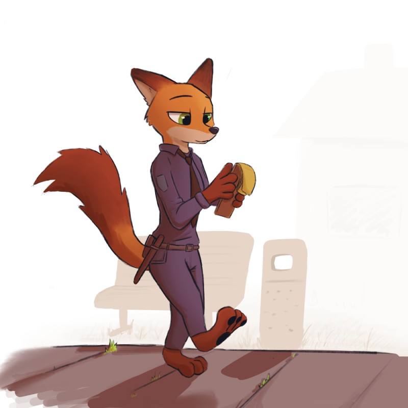 nick wilde (zootopia and etc) created by enginetrap