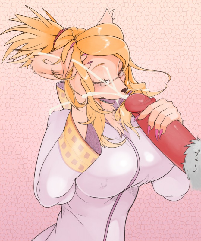 anthro big_breasts blonde_hair bodily_fluids breasts cum cum_on_face duo erection eyes_closed eyewear female fur genital_fluids genitals glasses hair hand_in_hair handjob heart_symbol humanoid_genitalia humanoid_penis kemono male one_eye_closed penile penis sex solo_focus touching_hair sindoll third-party_edit cyberconnect2 little_tail_bronx solatorobo merveille_million border_collie canid canine caninu canis collie domestic_dog herding_dog mammal pastoral_dog sheepdog 2010 censor_removal_edit half-length_portrait hi_res portrait