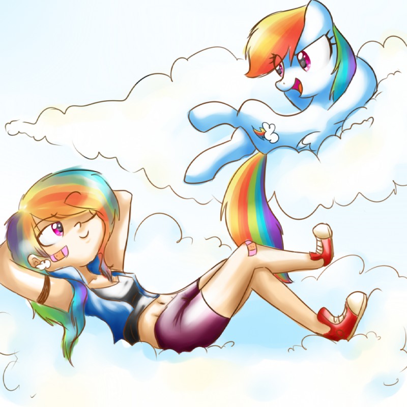 rainbow dash (friendship is magic and etc) created by mostachiosponch
