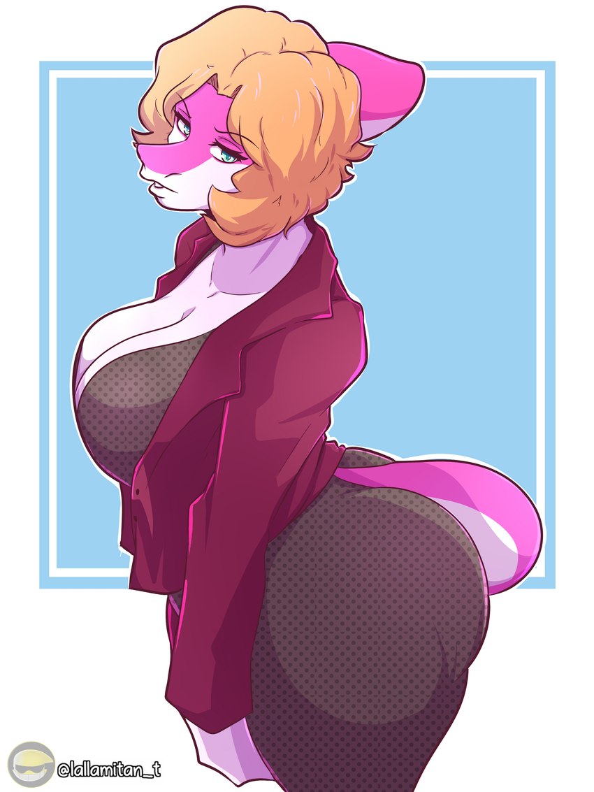 anthro big_breasts big_butt blonde_hair bone_frill breasts butt clothed clothed_anthro clothed_female clothing eyebrow_through_hair eyebrows female frill_(anatomy) hair logo looking_at_viewer mature_female medium_hair multicolored_body multicolored_scales non-mammal_breasts pink_body pink_scales scales side_view simple_background solo standing tail text topwear translucent translucent_hair two_tone_body two_tone_scales white_body white_scales lallamitan_t cavemanon_studios snoot_game cassandra_(snoot_game) dinosaur hadrosaurid mammal ornithischian ornithopod parasaurolophus prehistoric_species reptile scalie 3:4 absurd_res artist_logo artist_name hi_res portrait three-quarter_portrait