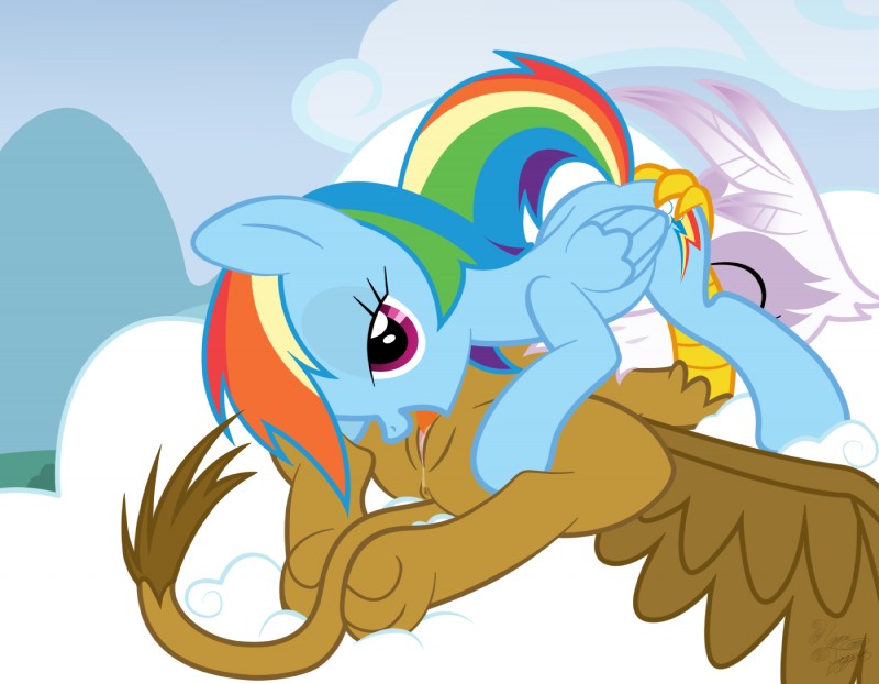 gilda and rainbow dash (friendship is magic and etc) created by facelessjr