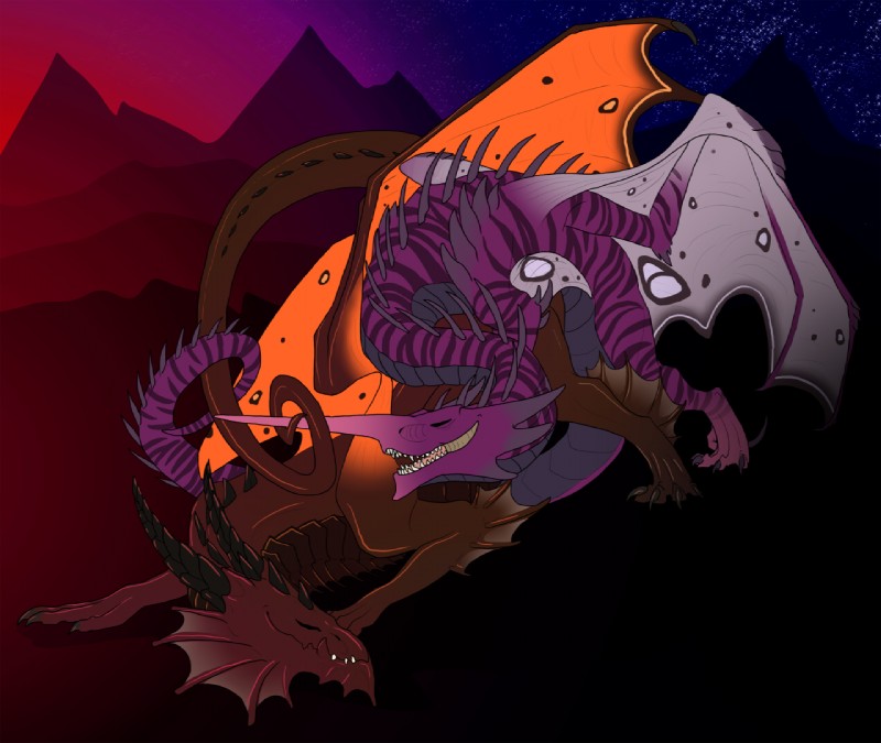 all_fours ambiguous_gender detailed_background doggystyle duo feral from_behind_position membrane_(anatomy) membranous_wings sex tail wings void-tech flight_rising mythology dragon guardian_dragon mythological_creature mythological_scalie ridgeback_dragon scalie