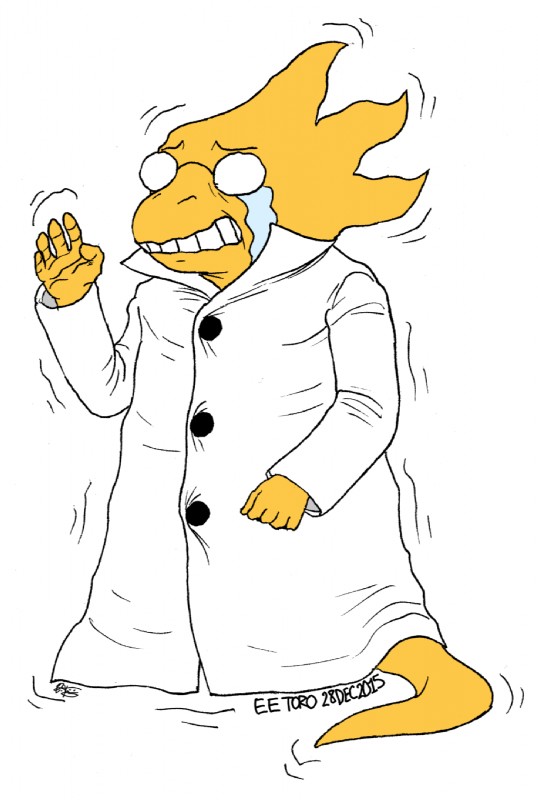 ambiguous_gender anthro bodily_fluids clothed clothing coat crying eyewear glasses lab_coat orange_body orange_scales scales shaking simple_background solo tears topwear white_background eetoro_(artist) lookbacktofour_(artist) undertale undertale_(series) alphys lizard reptile scalie 2015 digital_media_(artwork) hi_res