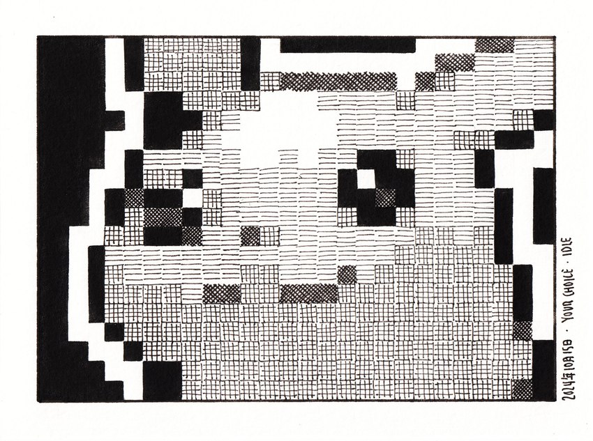 ambiguous_gender anthro black_background border pixelated simple_background smile solo sprite sprite_art white_border thezestiestbone inktober nintendo pokemon generation_1_pokemon pikachu pokemon_(species) 2024 absurd_res black_and_white cross-hatching dated hatching_(art) headshot_portrait hi_res monochrome pen_(artwork) portrait shaded traditional_media_(artwork)