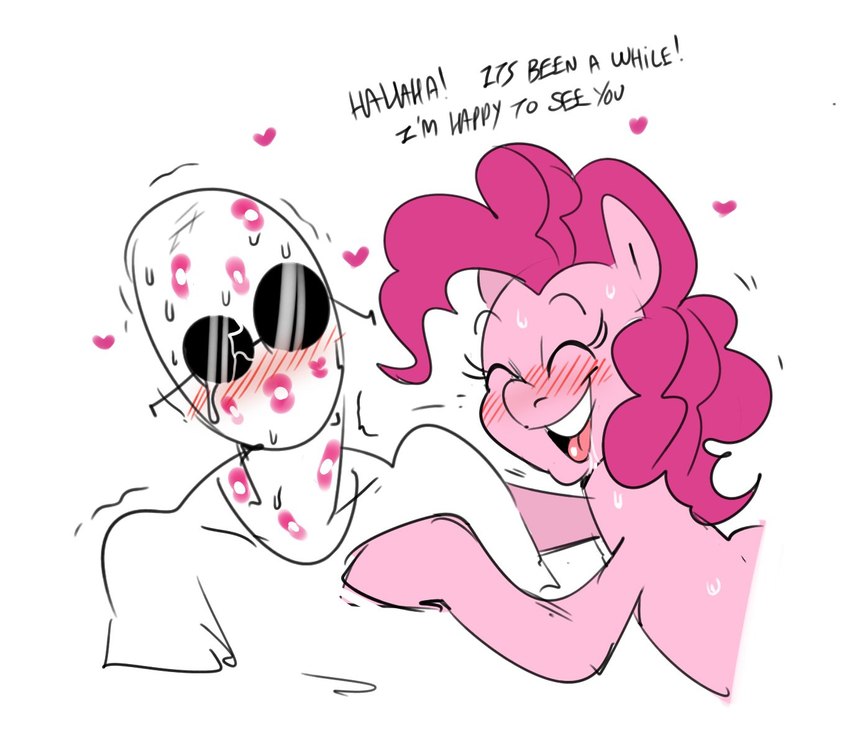 anon and pinkie pie (friendship is magic and etc) created by mhdrawin