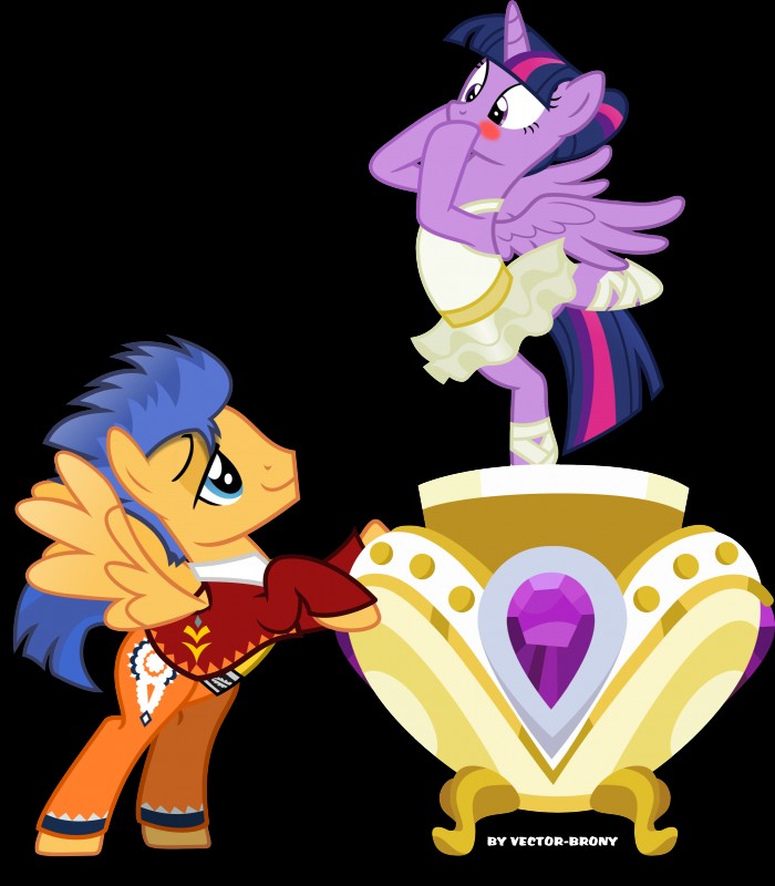 flash sentry and twilight sparkle (friendship is magic and etc) created by vector-brony