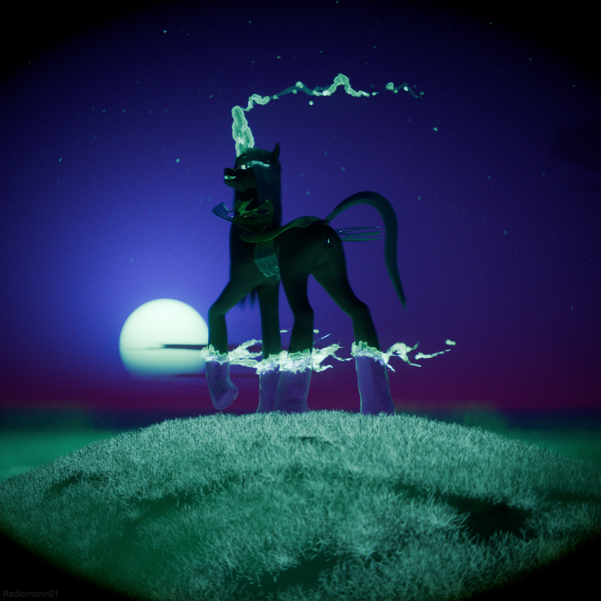 anus bioluminescence disguise female feral genitals glowing looking_at_viewer magic night raised_tail solo spread_wings synthwave tail transformation vulva wings radiomann01 blender_cycles friendship_is_magic hasbro my_little_pony queen_chrysalis_(mlp) changeling 1:1 blender_(artwork) digital_media_(artwork) hi_res