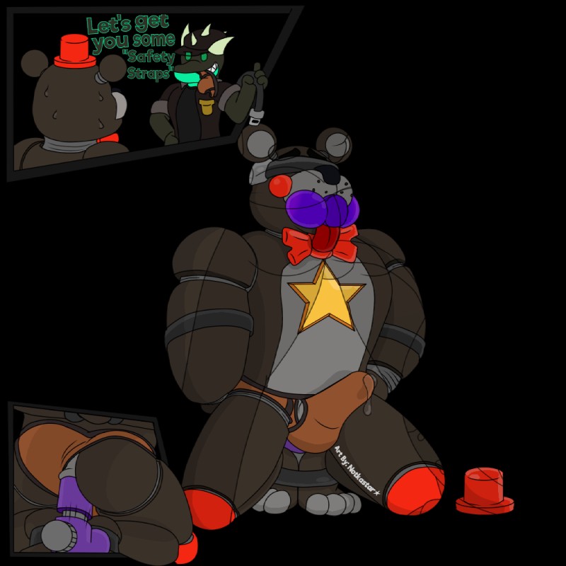 jack dragon and lefty (freddy fazbear's pizzeria simulator and etc) created by notkastar