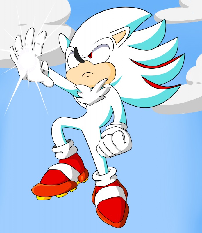 anthro big_eyes big_head biped clothing flying footwear fusion gloves handwear male red_eyes shoes simple_background solo super_form toony conditional_dnp digitaldomain123 nazo_unleashed sega sonic_the_hedgehog_(series) fan_character hyper_shadic shadic shadow_the_hedgehog sonic_the_hedgehog eulipotyphlan hedgehog mammal 2017 hi_res