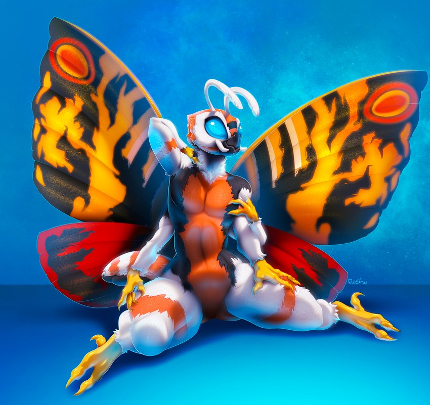 mothra (mothra (series) and etc) created by fivel