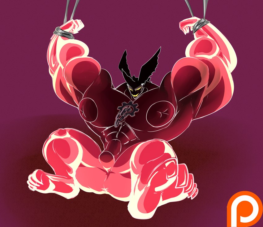 big_muscles bulge butt huge_muscles male muscular nipples dragmon arc_system_works guilty_gear mythology sol_badguy dragon gear_(guilty_gear) humanoid mythological_creature mythological_scalie scalie hi_res