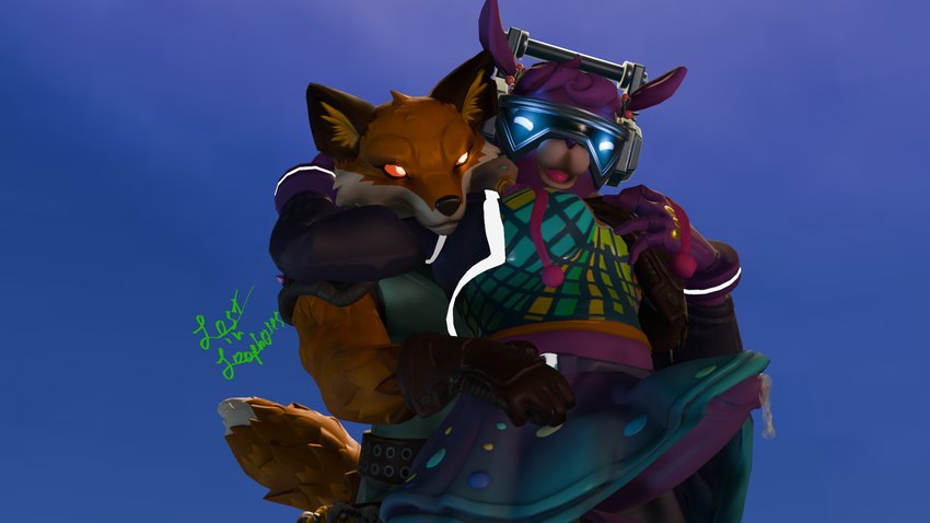 anthro bodily_fluids breast_grab breasts dripping duo female genital_fluids genitals hand_on_breast intersex intersex/male male male/female penis precum precum_drip lostinloopholes epic_games fortnite dj_bop fennix_(fortnite) camelid canid canine fox humanoid llama mammal red_fox true_fox 16:9 3d_(artwork) blender_(artwork) digital_media_(artwork) hi_res widescreen