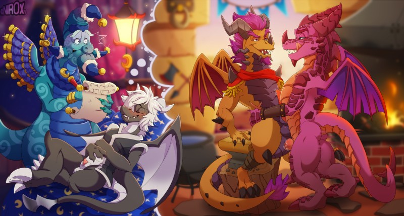 bakari, halvor, relight, rescued dragons, and titan (spyro reignited trilogy and etc) created by xnirox