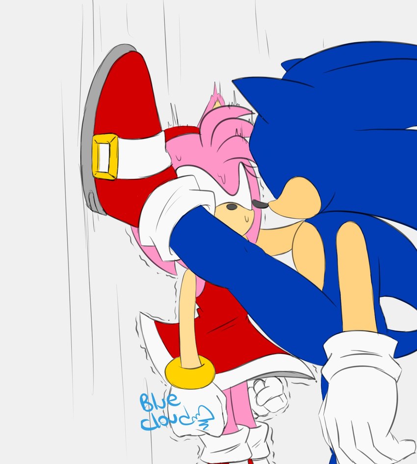 against_surface against_wall blue_body blue_fur bodily_fluids clothing cornered dress duo female fist fur male male/female nervous pink_body pink_fur questionable_consent raised_leg red_clothing red_dress scared shaking size_difference sweat thick_thighs trembling wall_(structure) bluecloud sega sonic_the_hedgehog_(series) amy_rose sonic_the_hedgehog eulipotyphlan hedgehog mammal hi_res